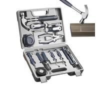 Kit d'outils pour dortoir | 11 pièces portables multifonctions | Boîte à outils portable | Pour voiture, maison, dortoir, crise, urgence, bricolage, université, bureau, extérieur, camping, meubles