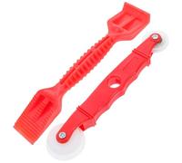 Kit D'outils pour Écran de Fenêtre, Rouleau et Spade Rouge | Plastique, Pose Serrée des Joints, Limite les Courants D'air, pour Bricolage Domestique et Entretien Résidentiel