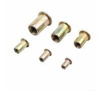 Kit d'outils pour écrous à riveter, 150 pièces filetées pour - M10, en acier carbone zingué avec corps moleté et grande bride