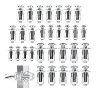 Kit d'outils pour écrous à rivets - 30 pièces de fixation robuste | Kit d'outils de rivetage d'écrou pour meubles, réparation automobile, démontage d'installation, renforcement de fixation