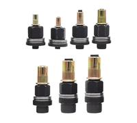 Kit d'outils pour écrous à rivets en acier au carbone - Ensemble d'installation d'inserts filetés de 7 pièces | Adaptateur de perceuse à clé manuelle, fixation Compatible 10x15x3cm, équipement de fixa