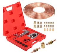 Kit D'Outils Pour éLargir Les Conduites De Frein, Ligne Frein en Acier 7.62 M, DiamèTre 4,75 Mm, Avec 16 Raccords + 4 Connecteurs