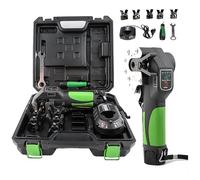 Kit d'outils pour extenseur de tuyau électrique - Outil d'évasement sans fil avec évasement excentrique pour tubes, comprend des pinces et 5 mandrins pour applications 1/4 à 3/4