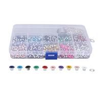 Kit d'outils pour œillets, 1000 pièces, avec œillets métalliques et outils d'installation, ensemble d'œillets en fer et plastique à faire soi-même pour l'artisanat, chaussures, sac