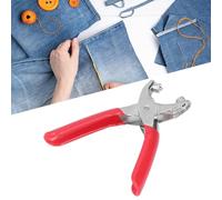 Kit d'outils pour œillets, pinces à œillets, kits de poinçonnage, presse à main avec 100 œillets de 4 mm pour toile, bâches, œillets, tissu