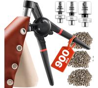 VEVOR Kit outils pour œillets métalliques avec pince 900 pièces 8 mm 10 mm 12 mm
