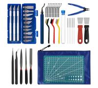 Kit D'outils Pour Imprimante 3d, 42 Pièces Accessoires Pour Imprimante 3d, Outils De Modélisme Avec Couteaux De Sculpture, Limes, Pinces, Kit D'outils D'impression 3d Pour Lisser, Finir, Ébavurer