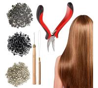 Kit d'Outils pour la Pose des Extensions de Cheveux | Outil de Retrait des Extensions Capillaires | Accessoires de Coiffure pour la Maison, les Fêtes, les Mariages, la Danse, les Rendez-vous et les Je
