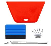 Kit d'outils pour Le Papier Peint, 8 Pièces Marouflette, Outil d’Application de kit Papier Peint accompagné d’Un Outil de découpe, Outils de Film pour Fenêtre Voiture,Papier Peint,Carrelage Vinyle
