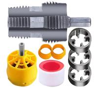 Kit d'outils pour machine à fileter - - Pipe - Adaptateur de forage lourd - Tige polyvalente - Projets de réparation à la maison - Raccord de ligne d'eau extérieure - Mise à niveau des