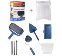 Kit d'outils pour peinture - OUTAD - 8pcs Rouleau Peinture avec Reservoir - Bleu noir - plastique