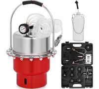 Kit d'outils pour purgeur pneumatique de pression d'air - Kit de purge de frein - Kit de test de pompe à vide manuelle