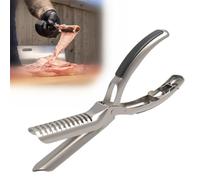 Kit d'outils pour Retirer la Membrane des côtes,Outil en Acier Inoxydable Rib Prep Pro pour Retirer la Membrane des côtes,l'outil Ultime pour préparer Les côtes pour Les Amateurs de Barbecue (1PCS)
