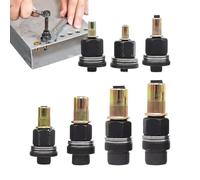 Kit d'Outils pour Rivets à Écrou,7 Pièces en Acier au Carbone Adaptateur pour Perçage et Insertion - Ensembles de Rondelles à Rivet | pour Atelier Entrepôt Réparation Automobile et Installation d'Étag