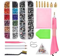 Kit d'outils pour strass, kit d'outils applicateur Hot Fix | Outil de strass Hotfix de contrôle précis - Outil applicateur de correctifs, pierres précieuses de cristaux multifonctionnelles pour chauss