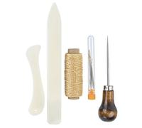 Kit d'outils professionnels d'artisanat du cuir, ensemble complet d'aiguilles à coudre avec ficelle de cire pour le travail du cuir, reliure, projets sur toile