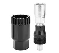 Kit d'outils professionnels d'extraction de manivelle de vélo et de démontage de support inférieur, ensemble de réparation de vélo durable en acier à haute teneur en carbone