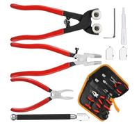 Kit d'outils professionnels pour carrelage et verre avec lame d'affûtage et poignée antidérapante pour différents matériaux - Outil de coupe précis