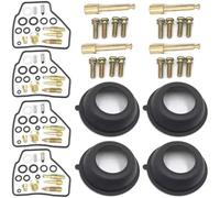 Kit d'outils réglage carburatters Kit De Réparation Carburateur Moto pour VF500C V30 Magna VF500F, Joints D'étanchéité, Remplacement Membranes Dépression(Couleur2)