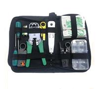 Kit d'outils réseau 10 en 1 pour RJ45, RJ11, RJ12, outils de réparation, testeur de câble, testeur de câble patch, testeur de câble LAN pour l'entretien de l'ordinateur domestique DIY