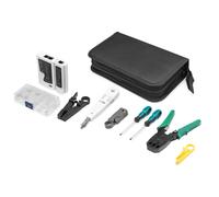 Kit d'outils réseau LAN - DIGITUS - Testeur de réseau - Pince à sertir - Outil de coupe - Outil de dénudage