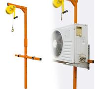 Kit d'outils Robustes pour l'installation de climatiseurs extérieurs - Treuil Manuel et Support de Grue d'une capacité de 150 kg pour Le Levage et Le Support efficaces de