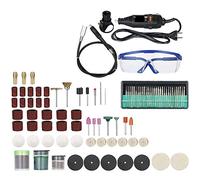 Kit d'outils rotatifs 180 W 7000 tr/min multifonction Mini perceuse électrique avec 142 accessoires de meulage pour enlever, polir, graver