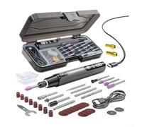 Kit d'outils rotatifs sans fil avec affichage numérique, perceuse rechargeable de 0,7 V pour bois, métal, verre, stylo de polissage électrique et outil de gravure pour loisirs créatifs, 30 + (ensemble