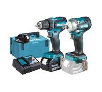 Makita Kit d'outils sans fil Makita 18 V "KFZ-Set" (DDF485 + DTW300) / 5,0 Ah, 2 batteries + chargeur en MAKPAC Quantité:1