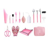 Kit d'outils Succulents 16 pièces/Ensemble Mini Outils de bonsaï ergonomiques Kit de bonsaï Professionnel Transplantation arrosage Coupe Jardinage pour Le Soin des Plantes Style1.