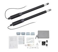 Kit d'ouverture automatique pour portail battant double, motorisation électrique robuste avec télécommande, poids maximal d'un vantail : 150 kg, modes électrique et manuel