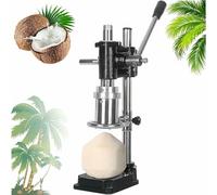 Kit d'ouverture de noix coco, outil commercial, manuelle, perceuse à main verticale en acier inoxydable(Black)