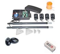 Kit d'ouverture de portail 20 0KG Automatique Dual Bras Electric Swing Porte Porte Ouvre-opérateur Moteur Actionneur de moteur Swing Porte Ouvre-porte for le contrôle d'accès(Kit 4)