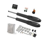 Kit d'ouverture de portail, Batterie solaire Double bras opérateur de porte électrique ouvre-porte pivotant caméra IP télécommande manoir de ferme extérieur(KIT F)