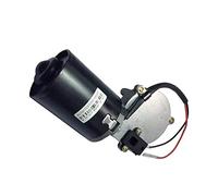 Kit d'ouverture de portail, Couple élevé 12V 24V DC Motoréducteur électrique réversible 45/50 RPM Filetage à angle droit Double arbre plat Il convient aux hôtels, usines(Left 12V50RPM,Threaded shaft)