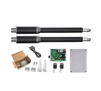 Kit d'ouverture de portail électrique, ouvre-porte, actionneur linéaire DC ver ar automatique ouvre-porte battante tube électrique, lumière, bouton, opérateur GSM (KIT T)