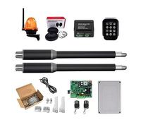 Kit d'ouverture de portail électrique, ouvre-porte, actionneur linéaire DC ver ar automatique ouvre-porte battante tube électrique, lumière, bouton, opérateur GSM (KIT T)