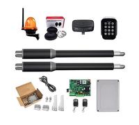 Kit d'ouverture de portail électrique, ouvre-porte, actionneur linéaire DC ver ar automatique ouvre-porte battante tube électrique, lumière, bouton, opérateur GSM (KIT T)