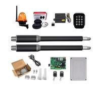 Kit d'ouverture de portail électrique, ouvre-porte, actionneur linéaire DC ver ar automatique ouvre-porte battante tube électrique, lumière, bouton, opérateur GSM (KIT T)