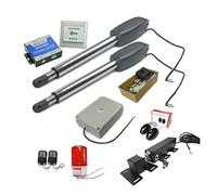 Kit d'ouverture de portail Ouvre-porte électrique automatique à double bras for porte battante opérateur actionneur moteur plus proche ouvre-porte pivotant + système de contrôle Wifi for allée(Kit 6)