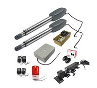 Kit d'ouverture de portail Ouvre-porte électrique automatique à double bras for porte battante opérateur actionneur moteur plus proche ouvre-porte pivotant + système de contrôle Wifi for allée(Kit 2)