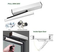 Kit d'ouverture de portail, Smart Home Automatic Swing Porte ouvre-porte Close -er Garage Garage Opérateur de capteur en option Télécommande Grande Gate Moteur(Brown)