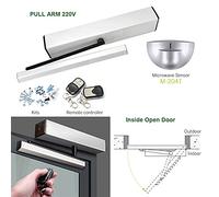 Kit d'ouverture de portail, Smart Home Automatic Swing Porte ouvre-porte Close -er Garage Garage Opérateur de capteur en option Télécommande Grande Gate Moteur(Oranje)
