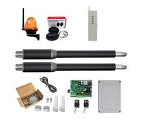Kit d'ouverture de porte électrique, ouvre-porte automatique avec actionneur linéaire et engrenage à vis sans fin DC, comprend lumière, bouton et opérateur GSM