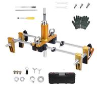 Kit D'ouverture de Trou de Serrure de Porte,Mortaiseuse de Serrure pour Portes en Bois,Gabarit à Mortaiser,kit D'installation de Serrure de Porte,Scie-Cloche pour Menuiserie,Avec 3 Iames en Acier Tung