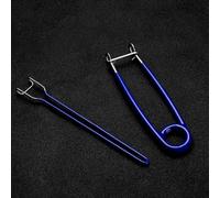 Kit d'ouvre-bouche et extracteur de crochet avec épandeur de mâchoire en métal, forte élasticité et poignée en caoutchouc pour une utilisation confortable des outils de pêche (bleu)