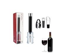 Kit d'ouvre-bouteille de vin - Ensemble d'ouvre-bouteille à pression d'air manuel, accessoires multifonctionnels rigides | Plafonnier aérateur de coupe bouchon à vide cadeau parfait pour les amoureux