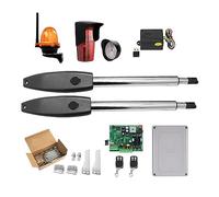 Kit d'ouvre-porte automatique opérateur de porte Double robuste for portes battantes doubles jusqu'à 16 pieds ou 880 lb moteur à courant alternatif(KIT R)