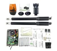 Kit d'ouvre-porte électrique, Actionneur de portail battant, ouvre-porte, porte d'accueil 150dc. Lampe signalisation, photocellules incluses Télécommande for(150DCSLYSGL)