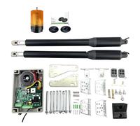 Kit d'ouvre-porte électrique, Actionneur de portail battant, ouvre-porte, porte d'accueil 150dc. Lampe signalisation, photocellules incluses Télécommande for(150DCSLYS430)